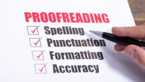 What is proofreading
