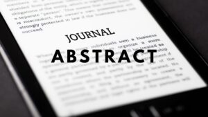 Common mistakes in a journal abstract