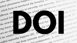 DOI in journal publishing