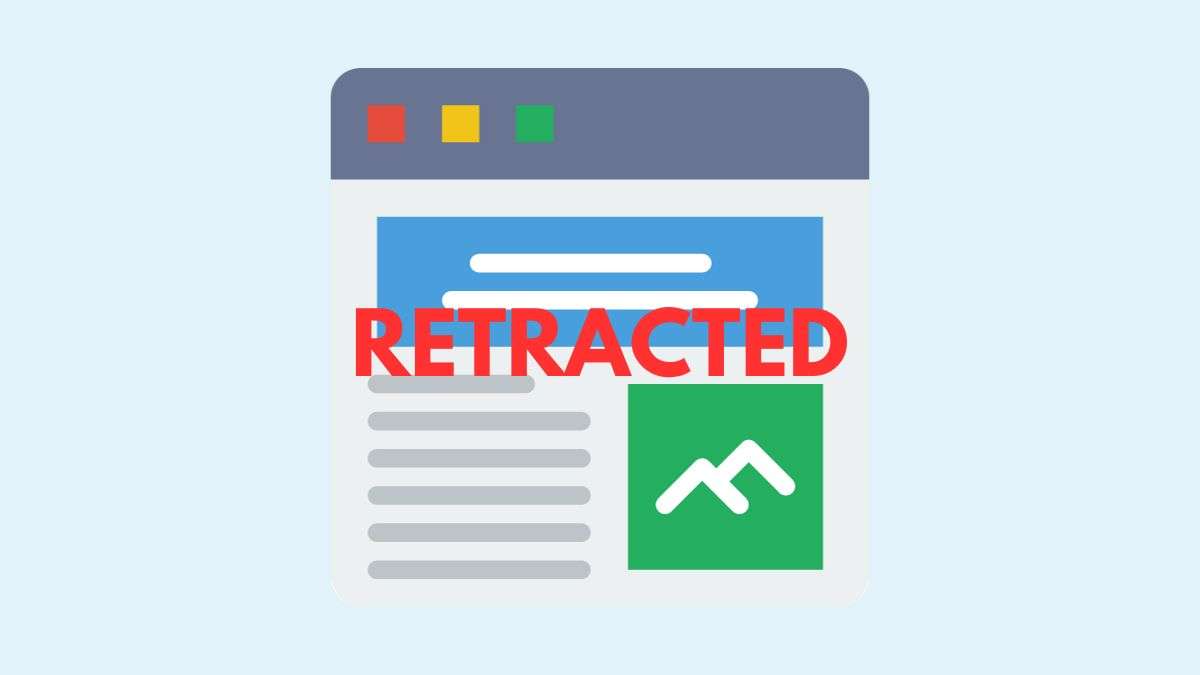Common reasons for article retraction