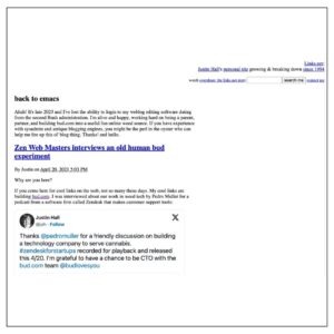 The first blog published