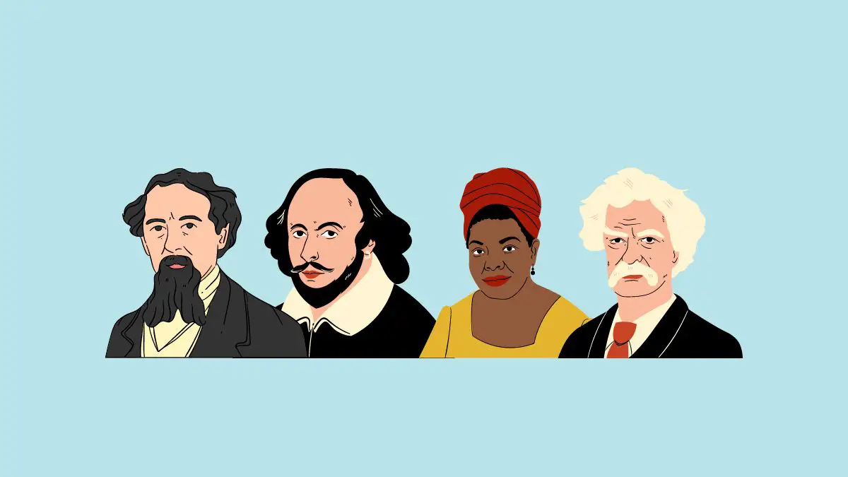 77 most influential authors of all time